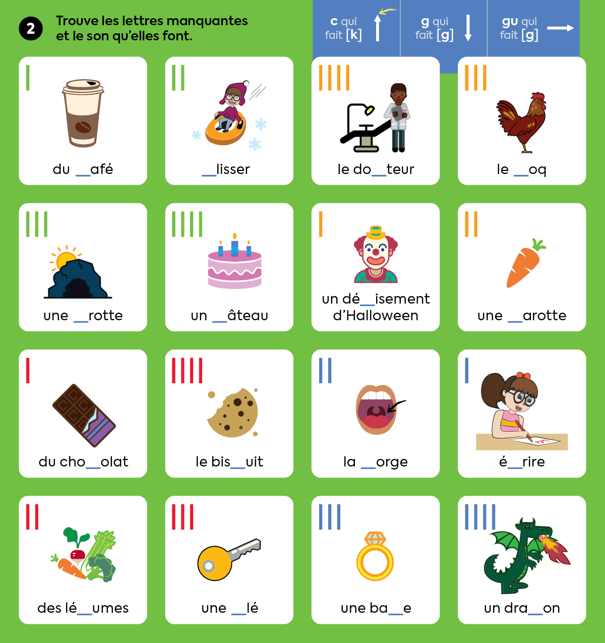 Je lis les sons - partie 1 - Exercice 1