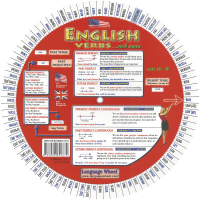English Verbs Wheel - Unilingual Version - Back