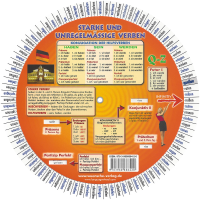 German Verbs Wheel - Unilingual Version - Back